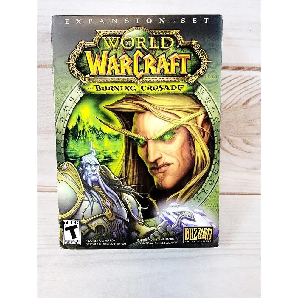 World of Warcraft: The Burning Crusade (PC, 2007) Expansion 4 Discs No Manual